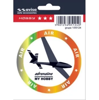 Samolepicí dekorace na vozidlo Samolepící dekory hobby - Větroň průměr 9cm