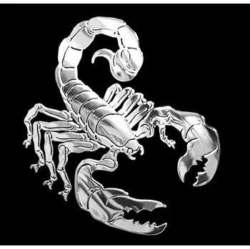 Samolepicí dekorace na vozidlo Samolepicí dekor niklovaný - Štír