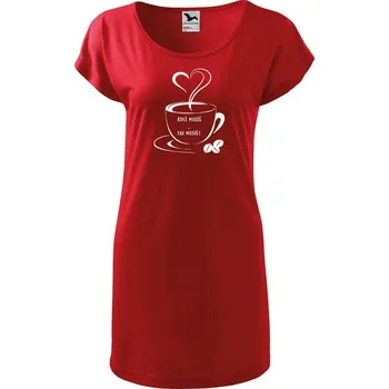 Dámské tričko DOBRÝ TRIKO Dámské tričko/šaty Když musíš Velikost: M, Barva: Červená