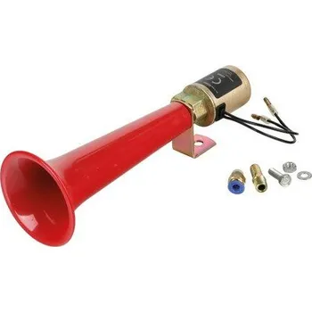 Poplachová siréna Elektropneumatický klakson LAMPA 12/24V, 8A, Turecký zvuk 110 dB 245x85x85mm