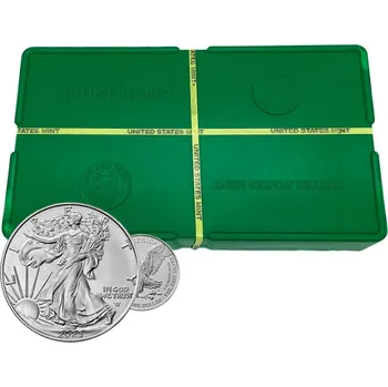 Box 500 x stříbrná mince 1 Oz American Eagle