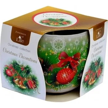 Svíčka Svíčka vonná ve skle - Vánoční dekorace