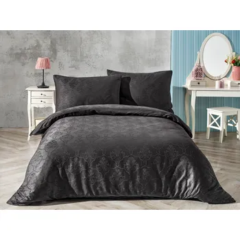 Povlečení Saténový povlak na polštář Obrazce šedé 40x40