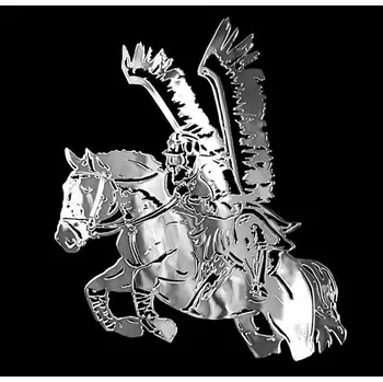 Samolepicí dekorace na vozidlo Samolepicí dekor niklovaný - Husar