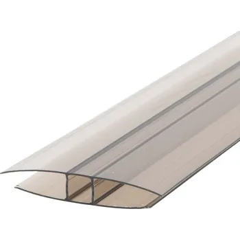 Stavební profil Profil H spojovací plastový bronz 10 mm délka 6 m