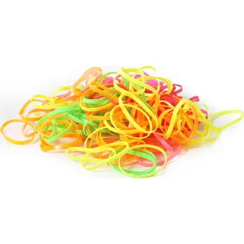 Větší silikonové gumičky barevné