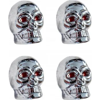 Čepička na ventilek Čepičky na ventilky lebka 4ks