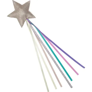 Karnevalový doplněk Mimi&Lula Kouzelná hůlka s barevnými pastelovými stužkami Mimi&Lula Rainbow Ribbon Wand