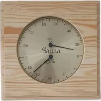 Domácí teploměr Teploměr do sauny Sentiotec Teploměr s vlhkoměrem, dřevo, combi