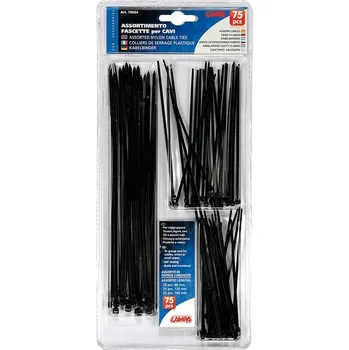 Stahovací páska Sada stahovací pásek LAMPA - 75 ks