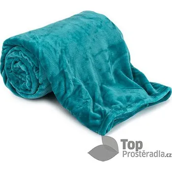 Mikroflanelová deka Premium 230x200 - Azurová