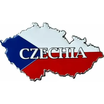Samolepicí dekorace na vozidlo Samolepící dekor metal Czechia 7x5cm