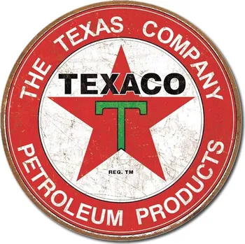 Plechová cedule Plechová cedule Texaco - The Texas Company 30 cm