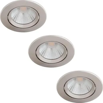 Nástěnné svítidlo Philips Sparkle SL261 LED zápustné bodové svítidlo 1x5,5W | 350lm | 2700K - set 3 ks, stmívatelné, ochrana EyeComfort, nikl