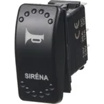 Rocker spínač SIRÉNA 12/24V