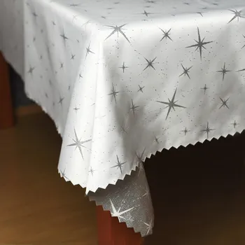 ubrus Ubrus vánoční bílá Z-2562 stříbrná 120x160 ovál