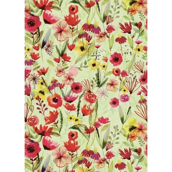 Balící papír Balicí papír květiny 2 x 0,70 m