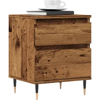 Ložnice vidaXL Noční stolky 2 ks 40 x 35 x 50 cm kompozitní dřevo [830657] Barva: Staré dřevo