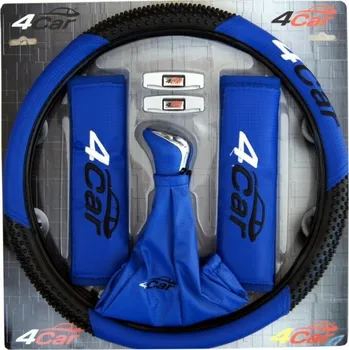 Potah na volant Sportovní komplet - 4car modrý