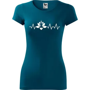 DOBRÝ TRIKO Dámské tričko Tep jóga Velikost: 2XL, Barva: Petrolejová