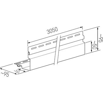 Obklad Rohový profil skrytý SV-12V dřevo dekory Wood Siding