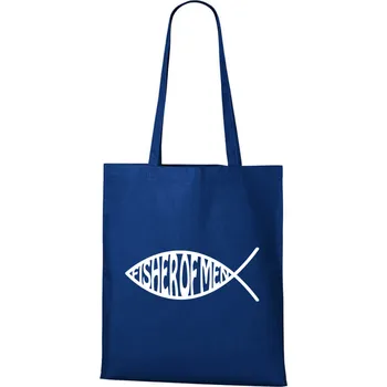 Nákupní taška DOBRÝ TRIKO Bavlněná taška s potiskem Fisher of men Barva: Královsky modrá