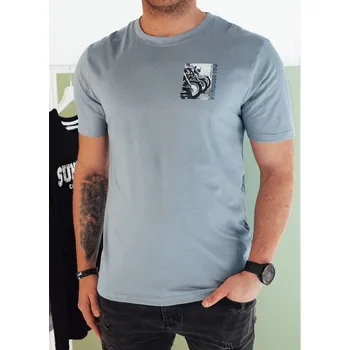 Pánské tričko Pánské tričko s potiskem RX5481 Barva: Nebeská, Velikost: 2XL