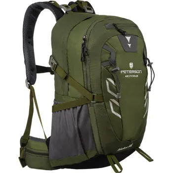 Sportovní batoh Dobrodružný černý trekový batoh s pláštěnkou Barva: Zelená