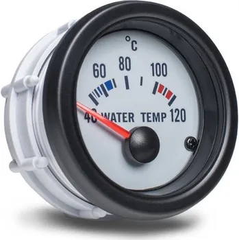 Budík Přídavný budík do auta Auto Gauge - ukazatel teploty vody, bílý