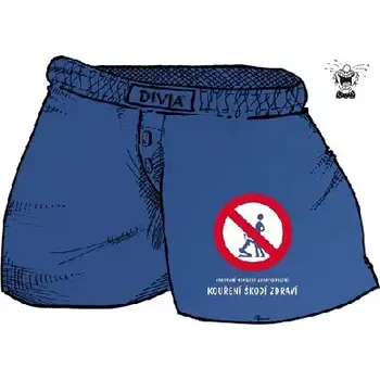 Pánské spodní prádlo Trenýrky-Kouření XXL černá