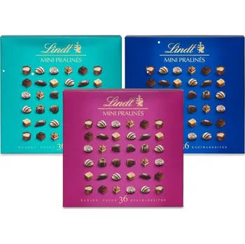Bonboniéra Lindt Mini pralines 180g Purpurová