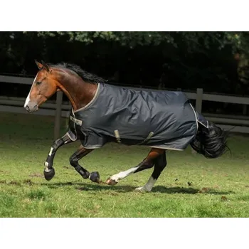 Jezdectví Stájová deka BUCAS Freedom 150g, černá/taupe, 130 cm