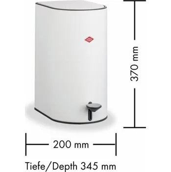 Odpadkový koš Wesco pedálový odpadkový koš černý (171311-73)