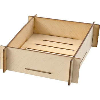 Jednorázové nádobí TOMGAST Bedýnka bambusová 8 × 8 cm (6 ks)