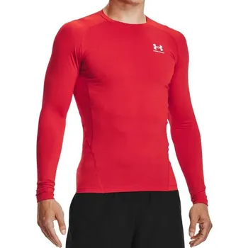 Ribano - Triko Under Armour HeatGear Armour Comp LS Senior Red Velikost: M