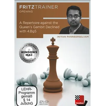 Šachy ChessBase A Repertoire against the Queen's Gambit Declined with 4.Bg5, Iniyan Panneerselvam - verze ke stažení (anglicky)