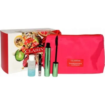 Péče o oční okolí Clarins SET (TOTAL EYE LIFT 15ML + OKAMŽITÝ ODLIŠŇOVAČ OČÍ 50ML + MASCARA SUPRALIFT & CURL 3ML)