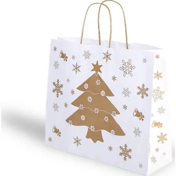 Dárková taška Papírová taška "Bílé Vánoce" 360×120×310 mm