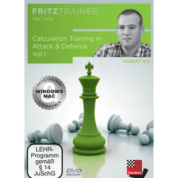 Šachy ChessBase Calculation Training in Attack & Defence Vol.1, Robert Ris - verze ke stažení (anglicky)