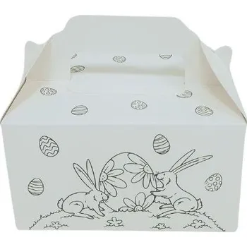 Dárková krabička Krabička na zákusky "Zajíček"