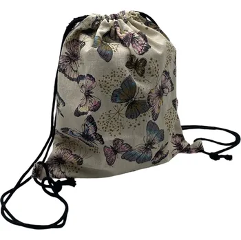 Městský batoh Caretrade Plátěný batoh s motivem motýlků