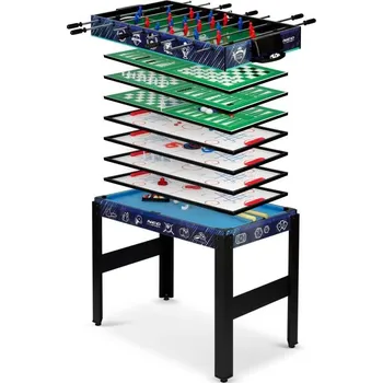 Stolní fotbal Neo-Sport NS-801 multifunkční hrací stůl 12v1 černý