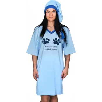 Žertovný předmět Vtipná noční košile - Dneska v noci tady byl mlsný kocour L sv.mo