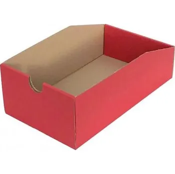Úložný box Šuplík červený malý "trojbox"