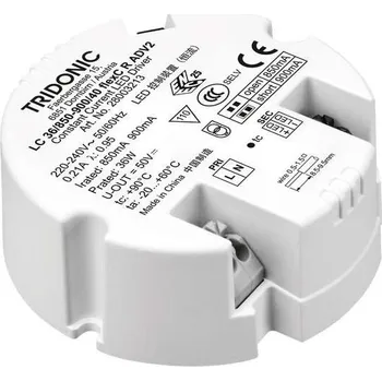 Napájecí zdroj pro osvětlení TRIDONIC 28003213 Napájecí zdroj: spínaný LED 36W 50VDC 850÷900mA 198÷264VAC