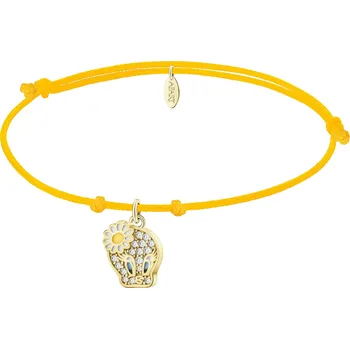 Náramek Náramek s prvky ze pozlaceného stříbra, zirkony a smaltem - Looney Tunes, Tweety, Warner Bros. Discovery - WB537-7080