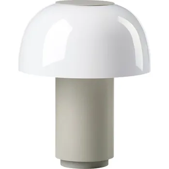 Lampička Zone Denmark Světle šedá hliníková stolní LED lampa Harvest Moon