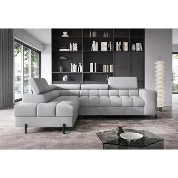 Sedací souprava Rozkládací rohová sedačka FERITA šedá