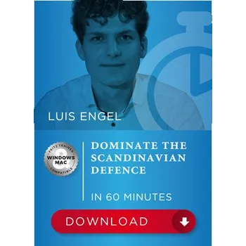 Šachy ChessBase Dominate the Scandinavian Defence: Expert Strategies for White in 60 Minutes, Luis Engel - verze ke stažení (anglicky)