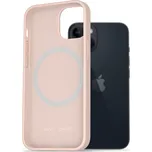 Kryt na mobil AlzaGuard Silicone Case Compatible with Magsafe pro iPhone 14 růžový